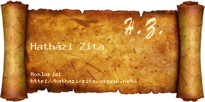 Hatházi Zita névjegykártya